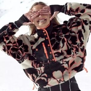 Free People Movement Magnolia Floral Rocky Ridge Pullover NWOT Size L